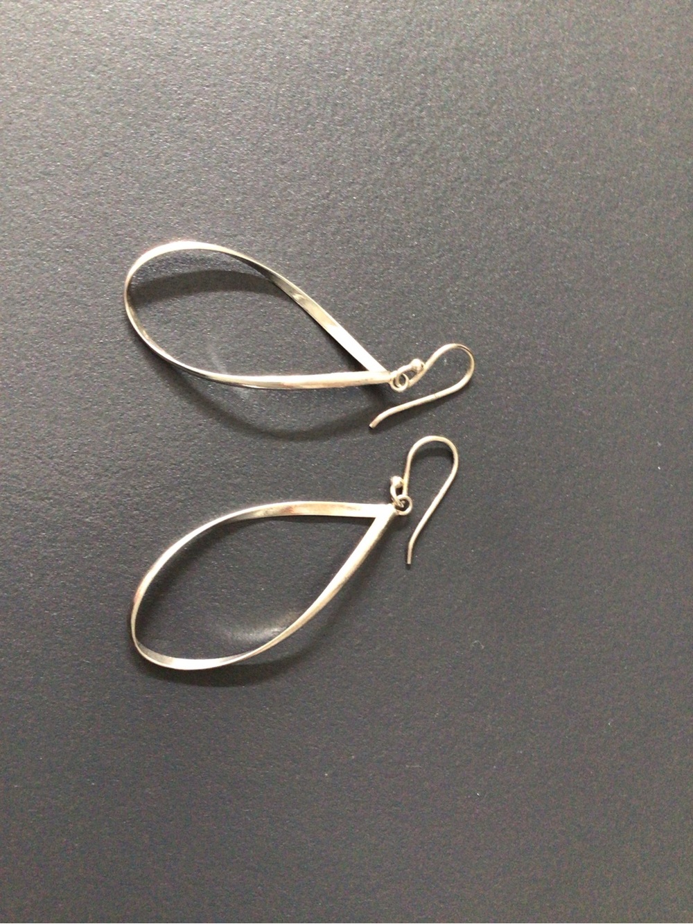 Elegant Sterling Silver Teardrop Dangle Earrings - Women's Minimal Jewelry